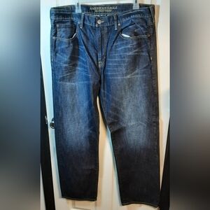 Men's American Eagle Loose Fit Dark Jeans 38 x 34